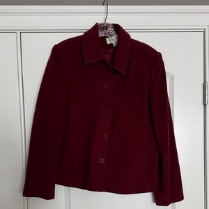 Casual Corner Annex Women's Burgundy Jacket size 12